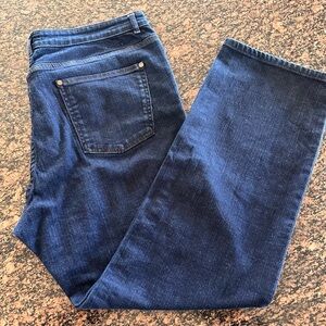 Eileen Fisher Organic Cotton Straight Leg Jeans Sz 14